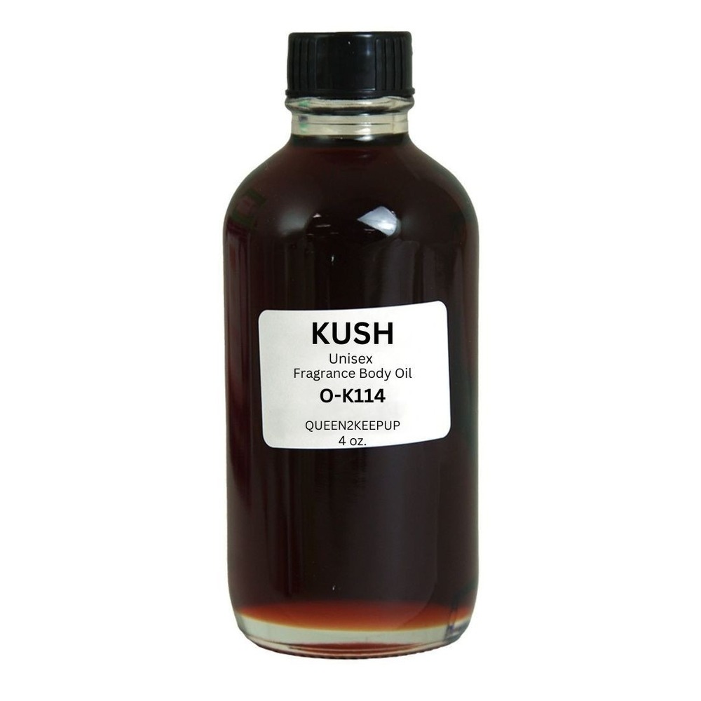 Kush Unisex Body Oil Warm Spiced & Earthy Musk Fragrance Oil 4 oz